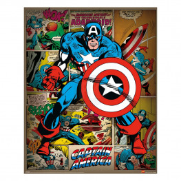 Marvel Comics plagát Pack Captain America Retro 40 x 50 cm (4)